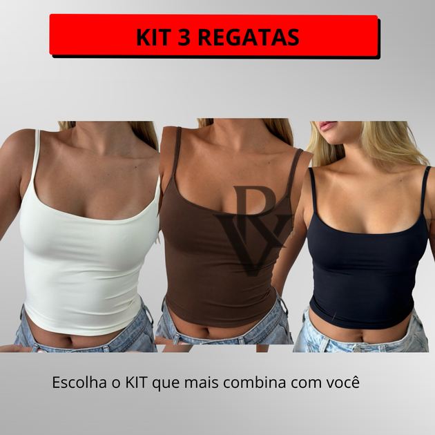 Kit 3 Blusas